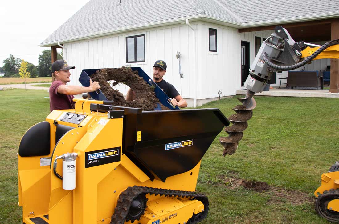 easy access dt515rh mini dumper bucket