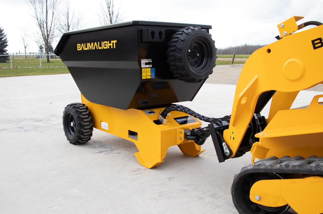 dw51qt mini dumper with spare tire