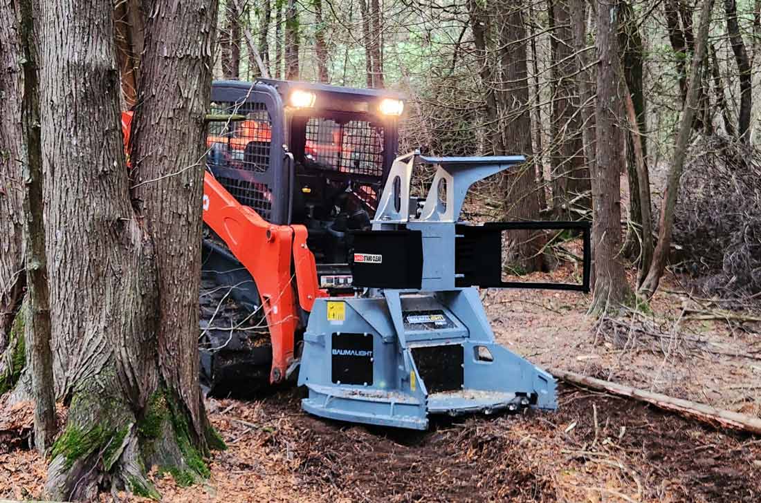 FGS952 skidsteer mounted feller buncher