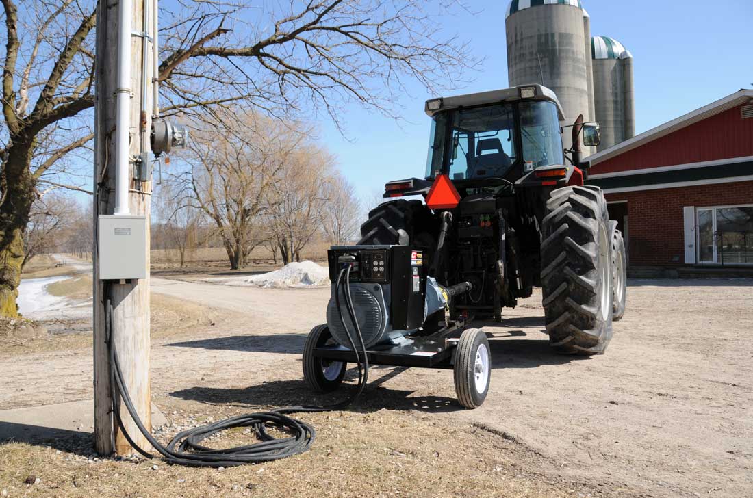 Générateur de prise de force triphasé Baumalight 480 volts