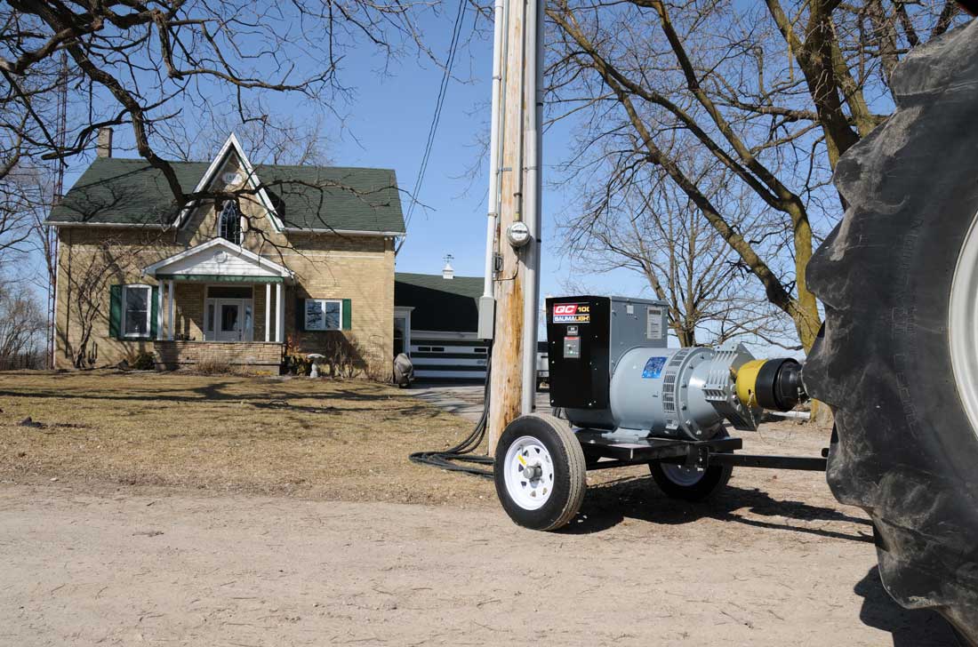 Générateur entraîné par prise de force Baumalight 480 volts