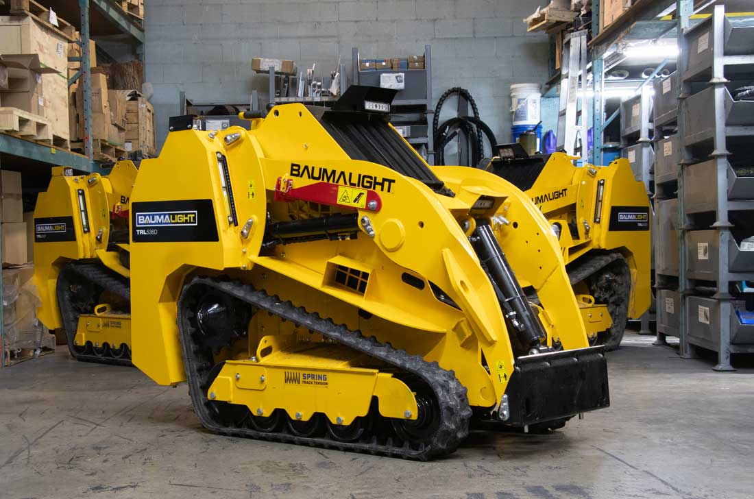 trl536d mini skidsteer with dual headlights