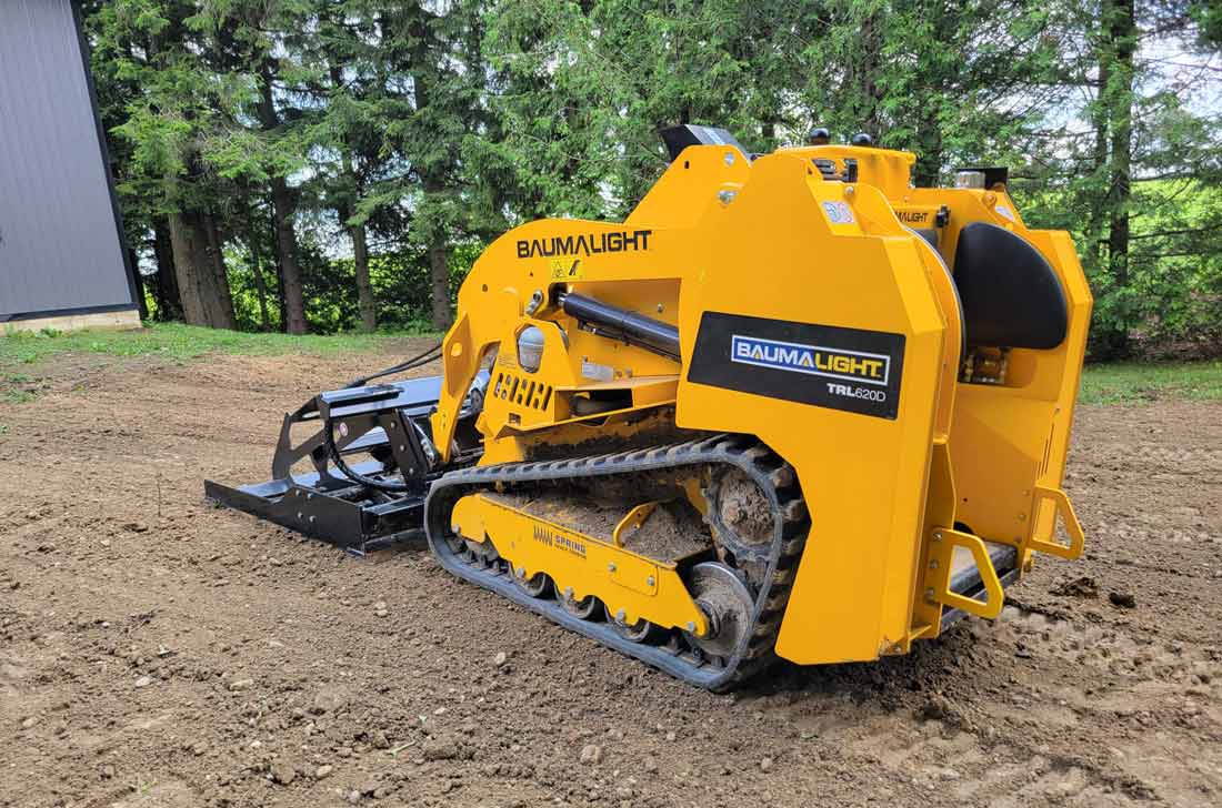 Land Plane on tracked Mini Skidsteer