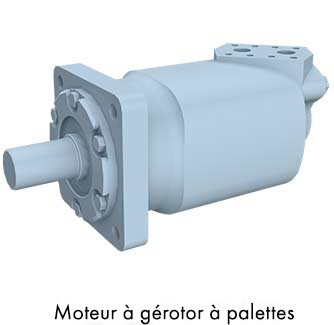 Moteur à gérotor à palettes