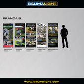 Baumalight french banner stand sell sheet