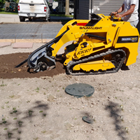 TRL620Y mini skidsteer with trenchers