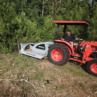 CP572 brush cutter in action