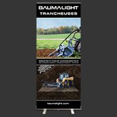 Baumalight trenchers french banner stand