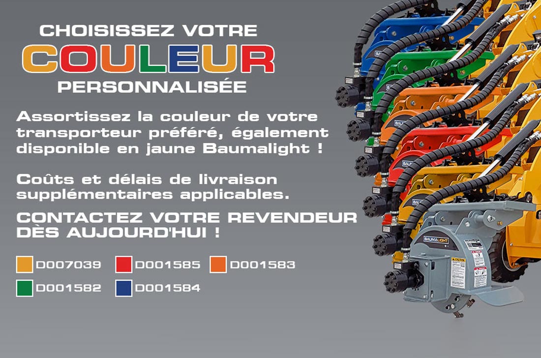 Choisissez votre couleur personnalisée promo français