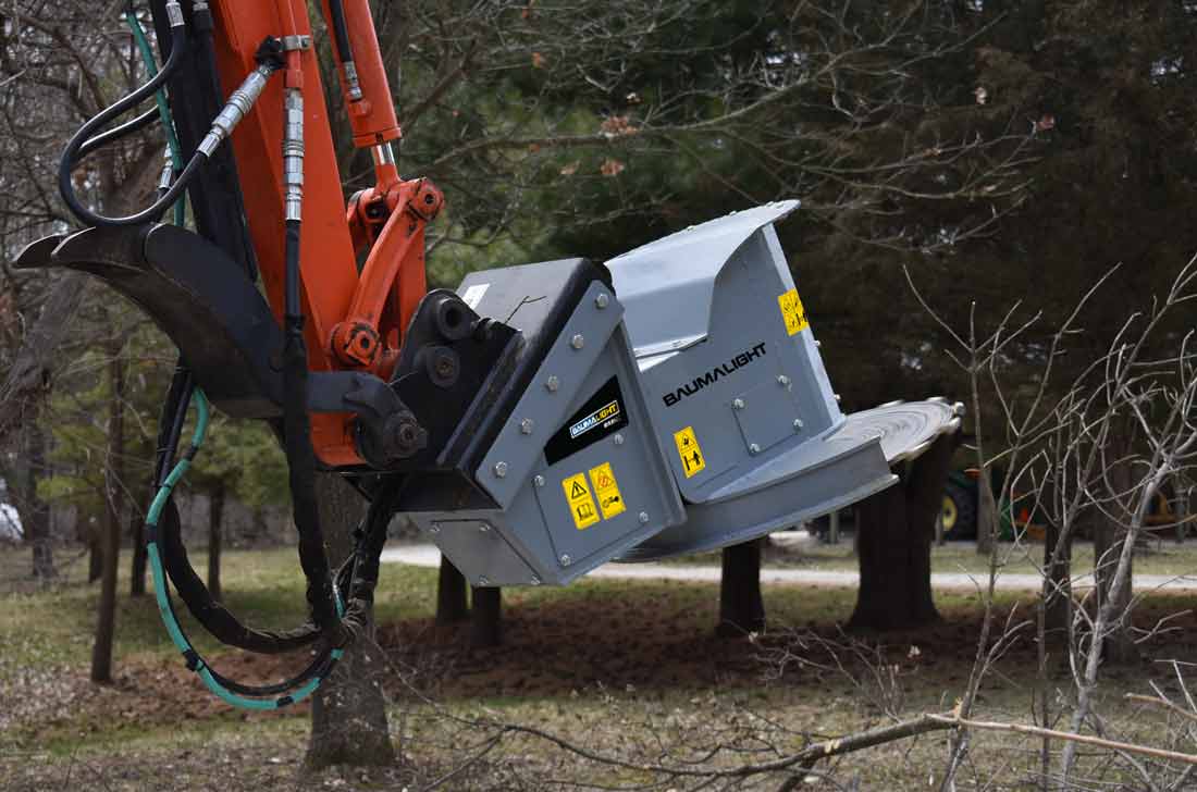 baumalight dxa530 tree saw for excavator