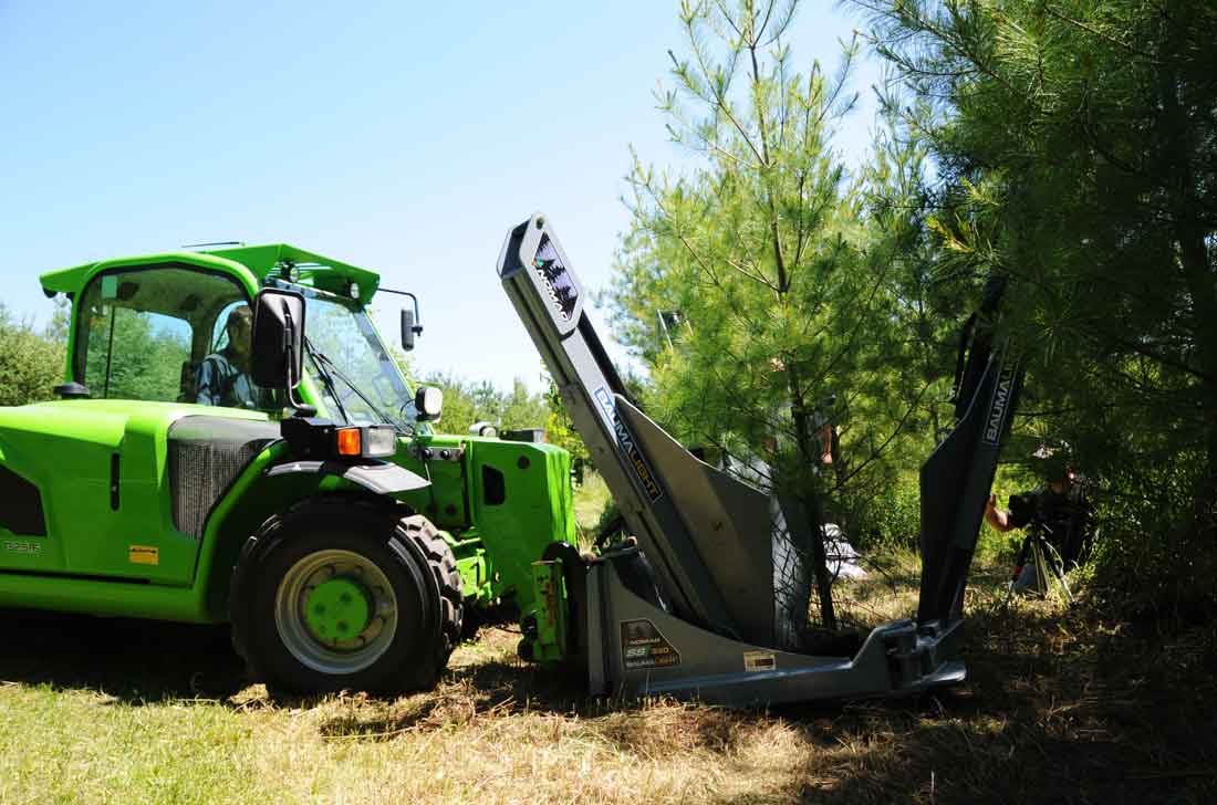 Baumalight 30 inch rootball size tree spade for telehandler