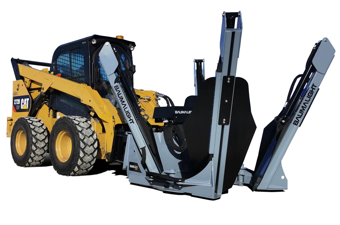 skid steer tree spade, tree spade skid steer, tree spade for skid steer